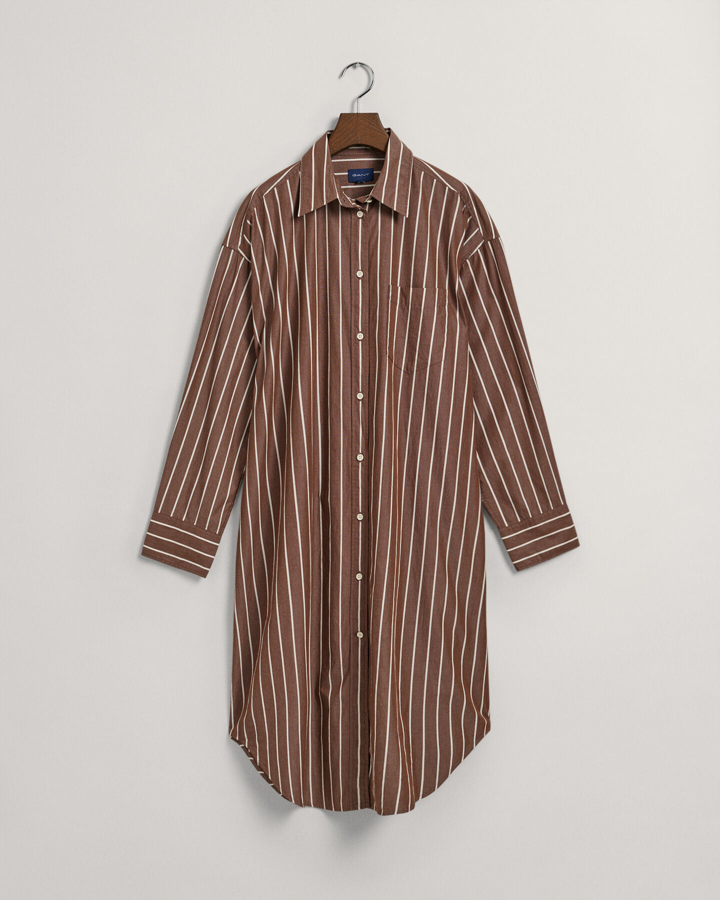 Oversized randig skjortkl&auml;nning