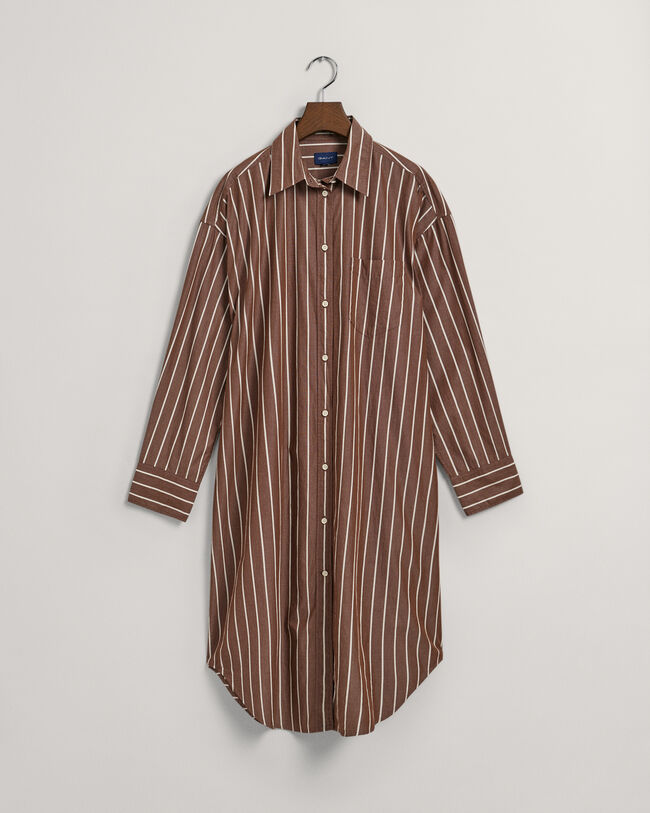 Oversized randig skjortkl&auml;nning