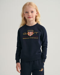 Kids Archive Shield crew neck sweatshirt