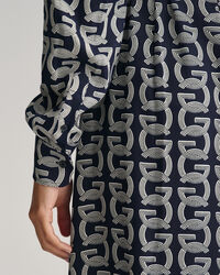 G-mönstrad skjortklänning