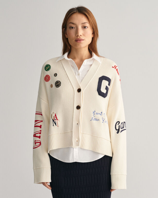 Cropped GANT Varsity kofta