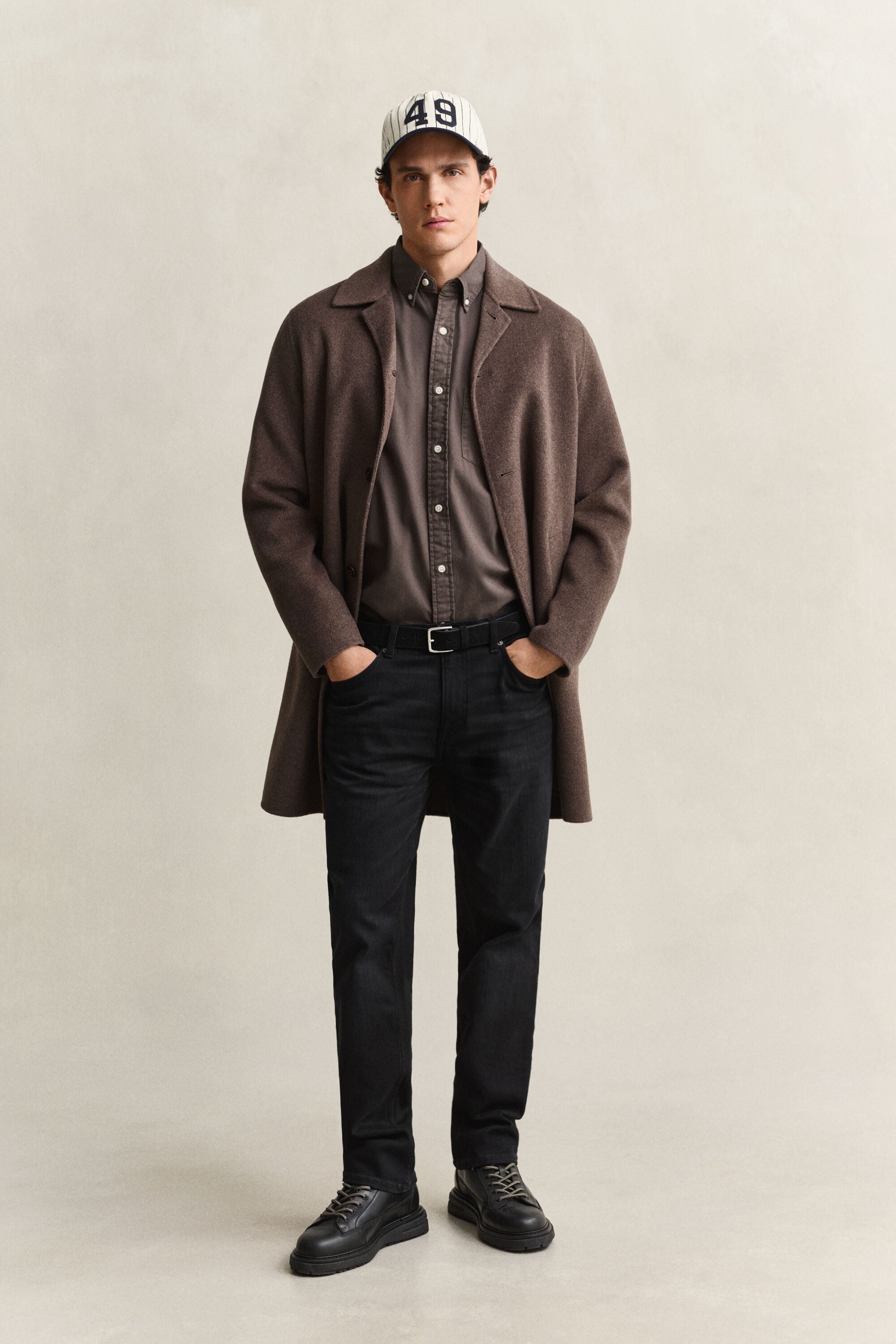 Regular fit twillskjorta