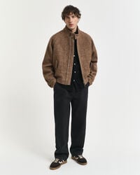 Regular fit skjorta i bomullsmanchester