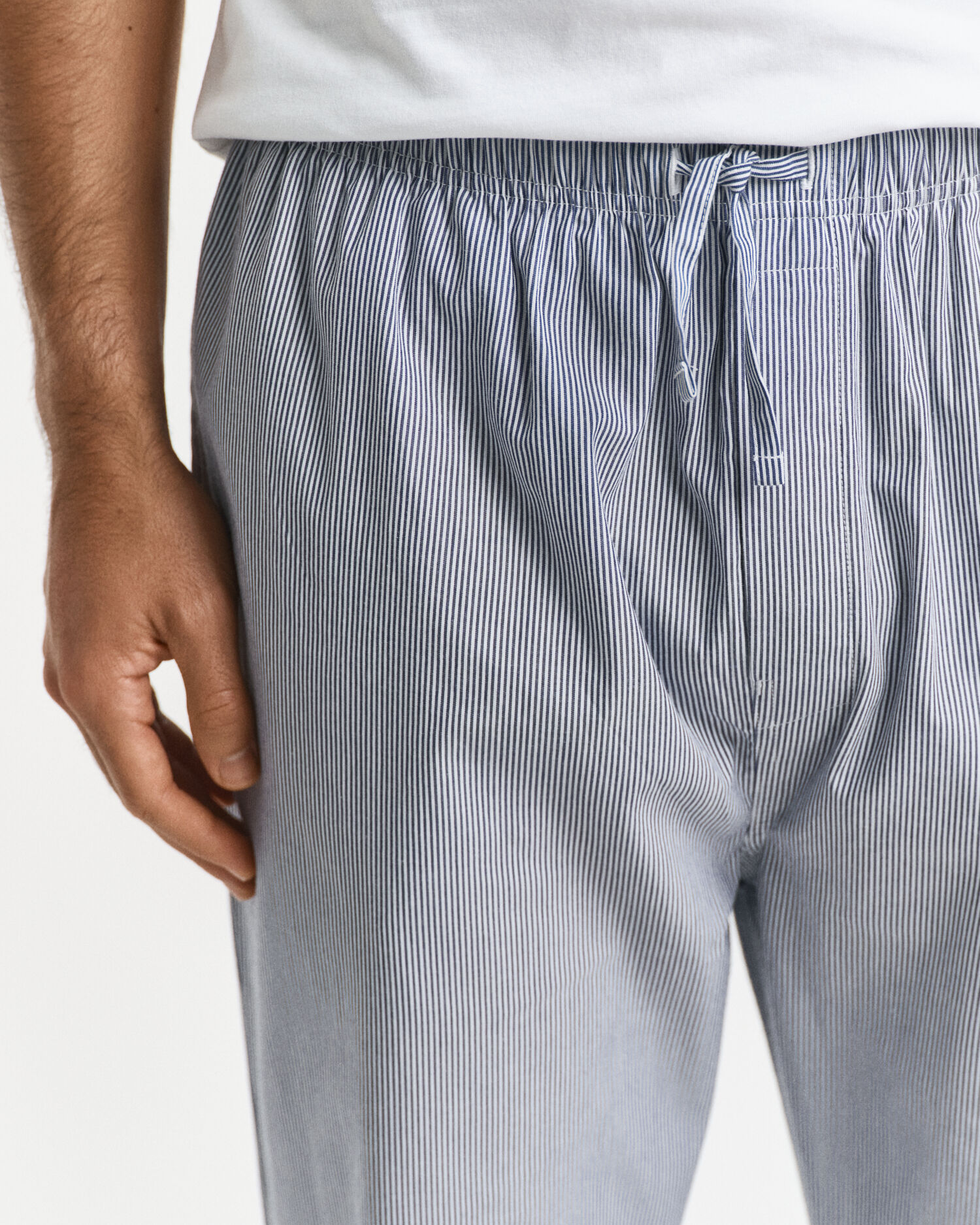 Randiga pyjamasbyxor i poplin