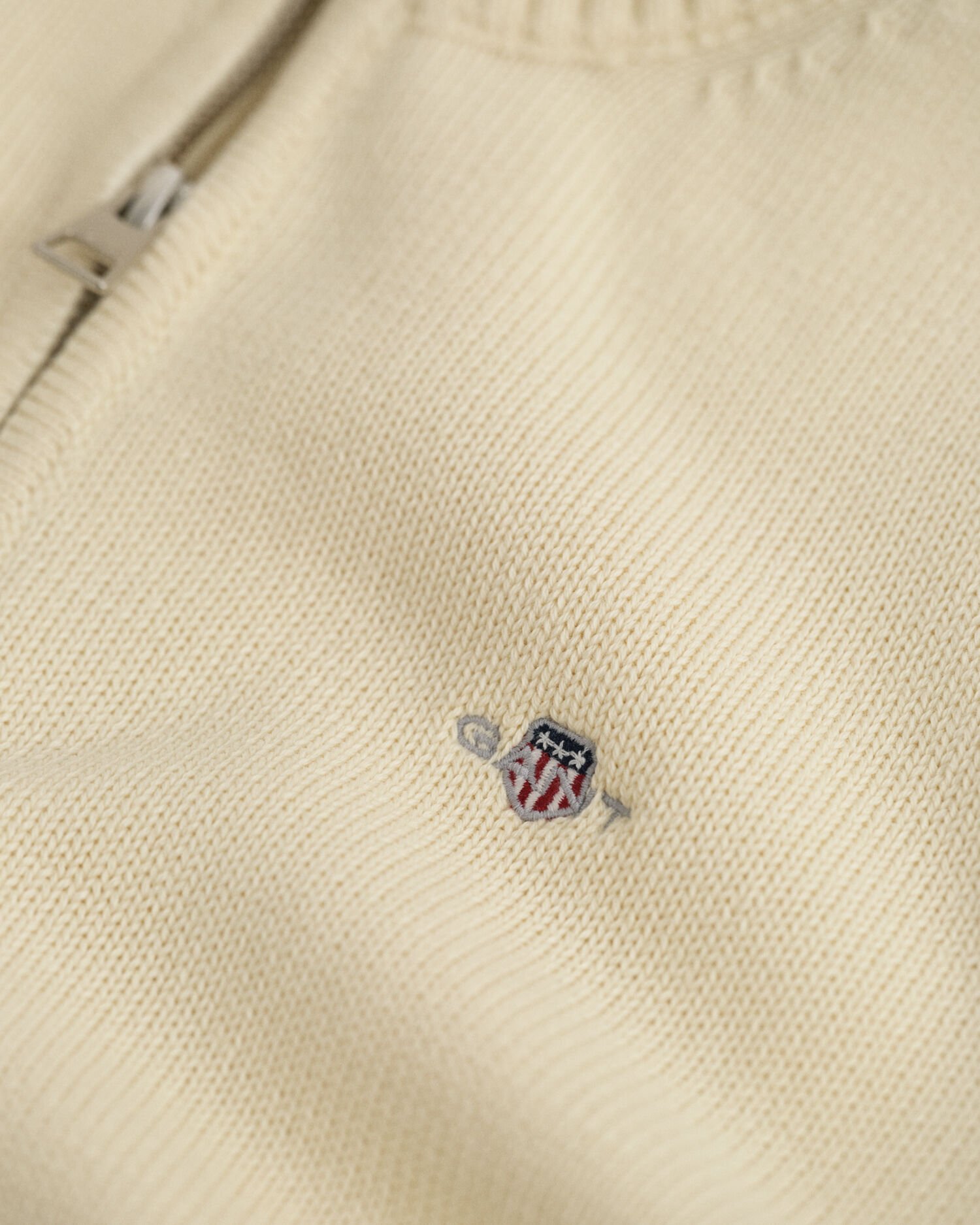 Teens casual bomullströja med half-zip