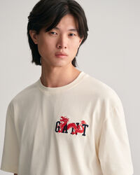 T-shirt med drakemblem