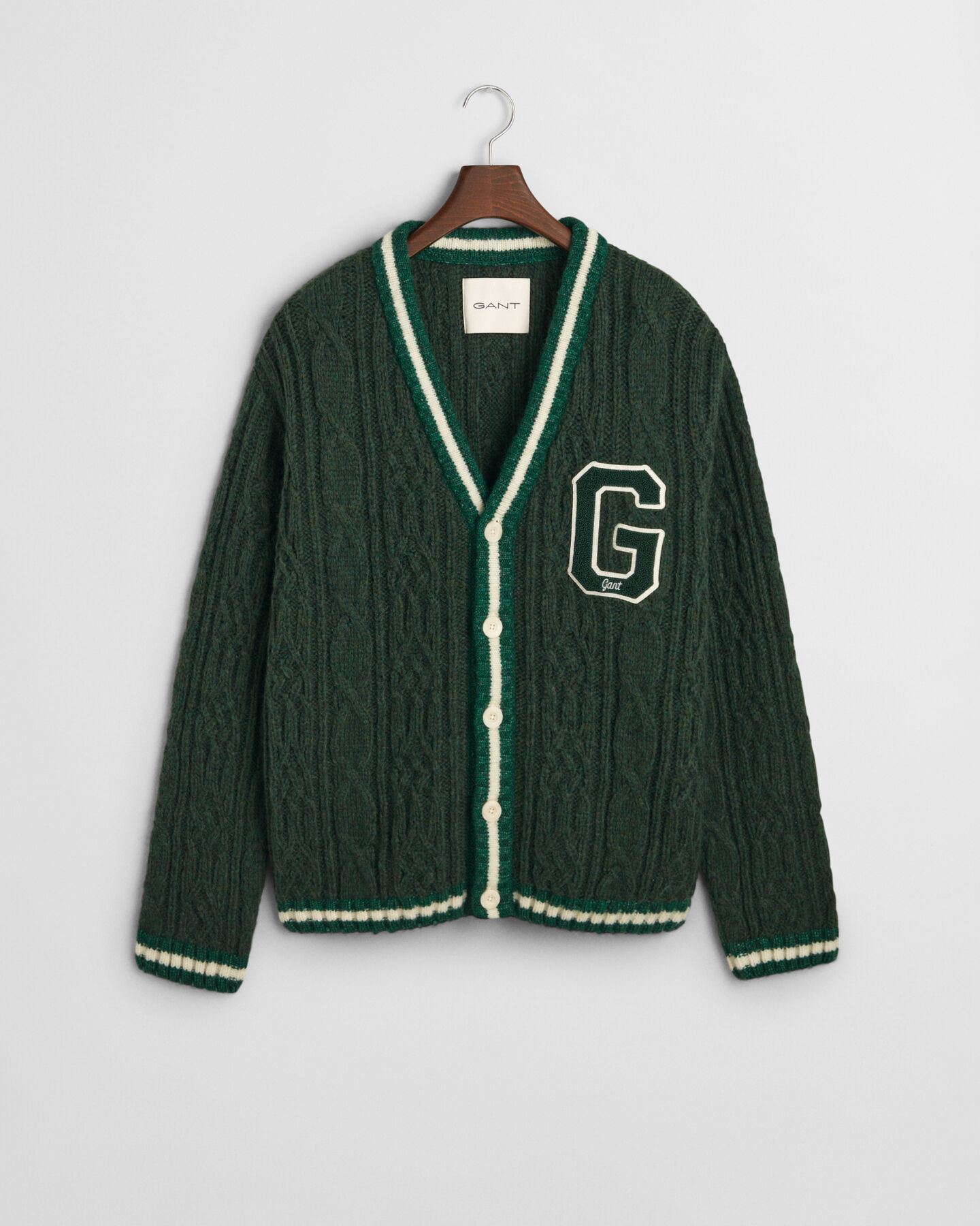 Seasonal G kabelstickad cardigan
