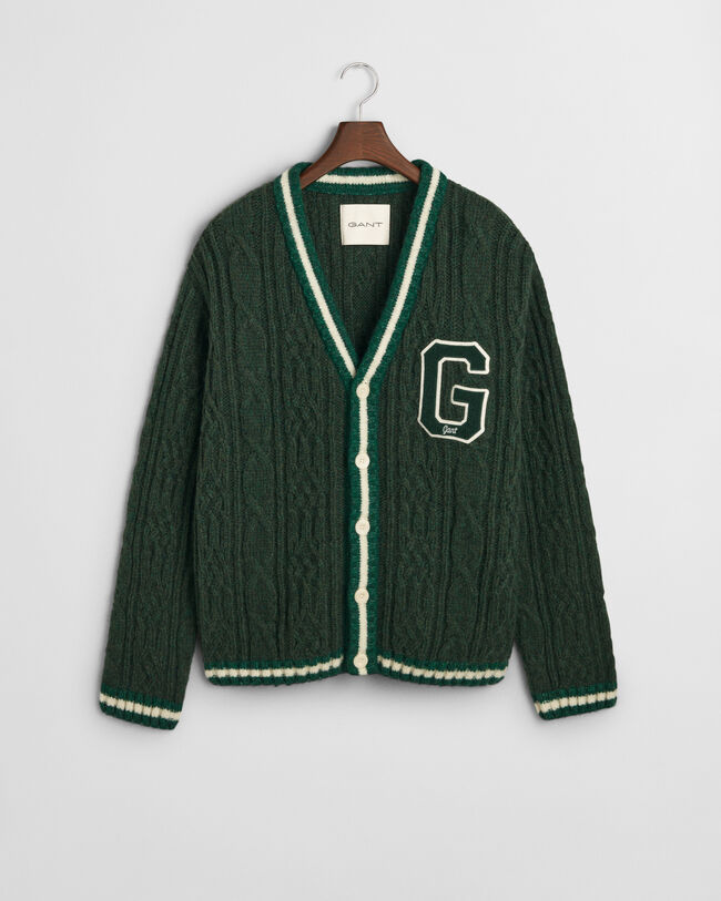 Seasonal G kabelstickad cardigan