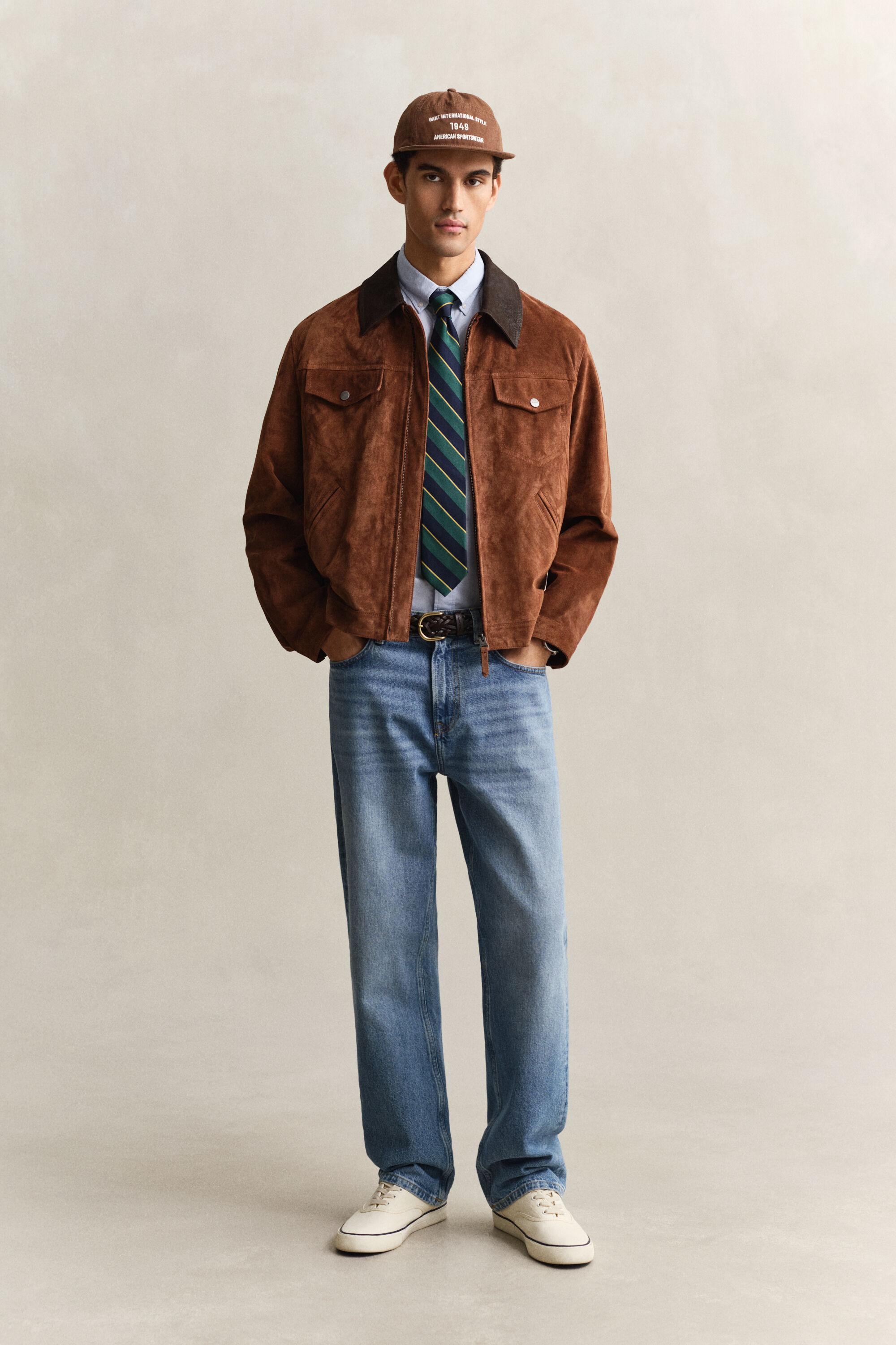 Klassisk kortärmad poplinskjorta