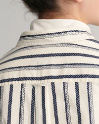 Regular fit repmönstrad skjorta i bomullsvoile