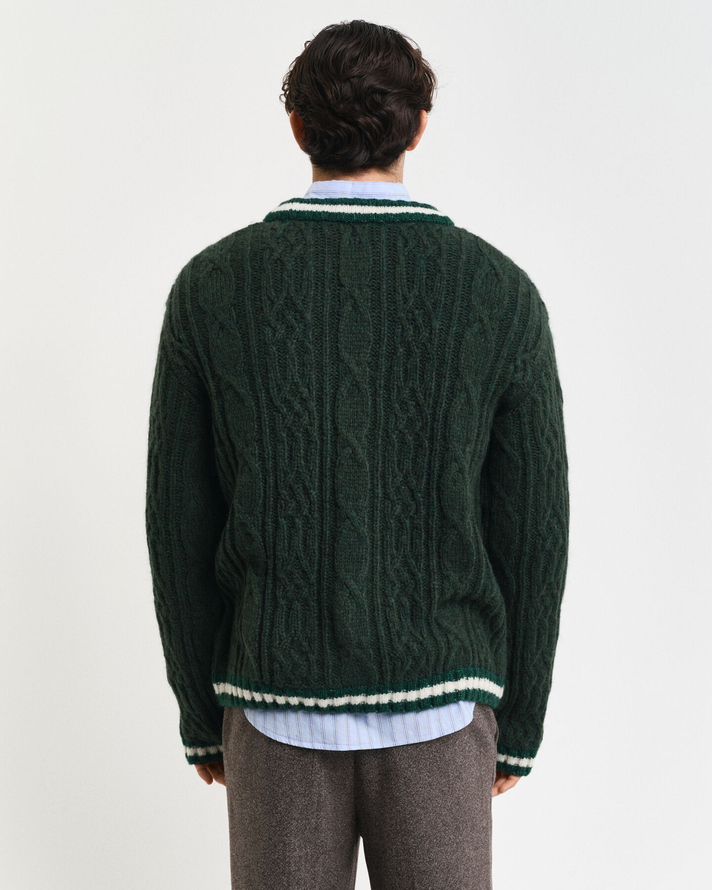 Seasonal G kabelstickad cardigan