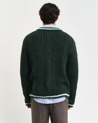 Seasonal G kabelstickad cardigan