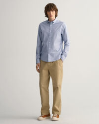 Slim fit prickig dobbyskjorta