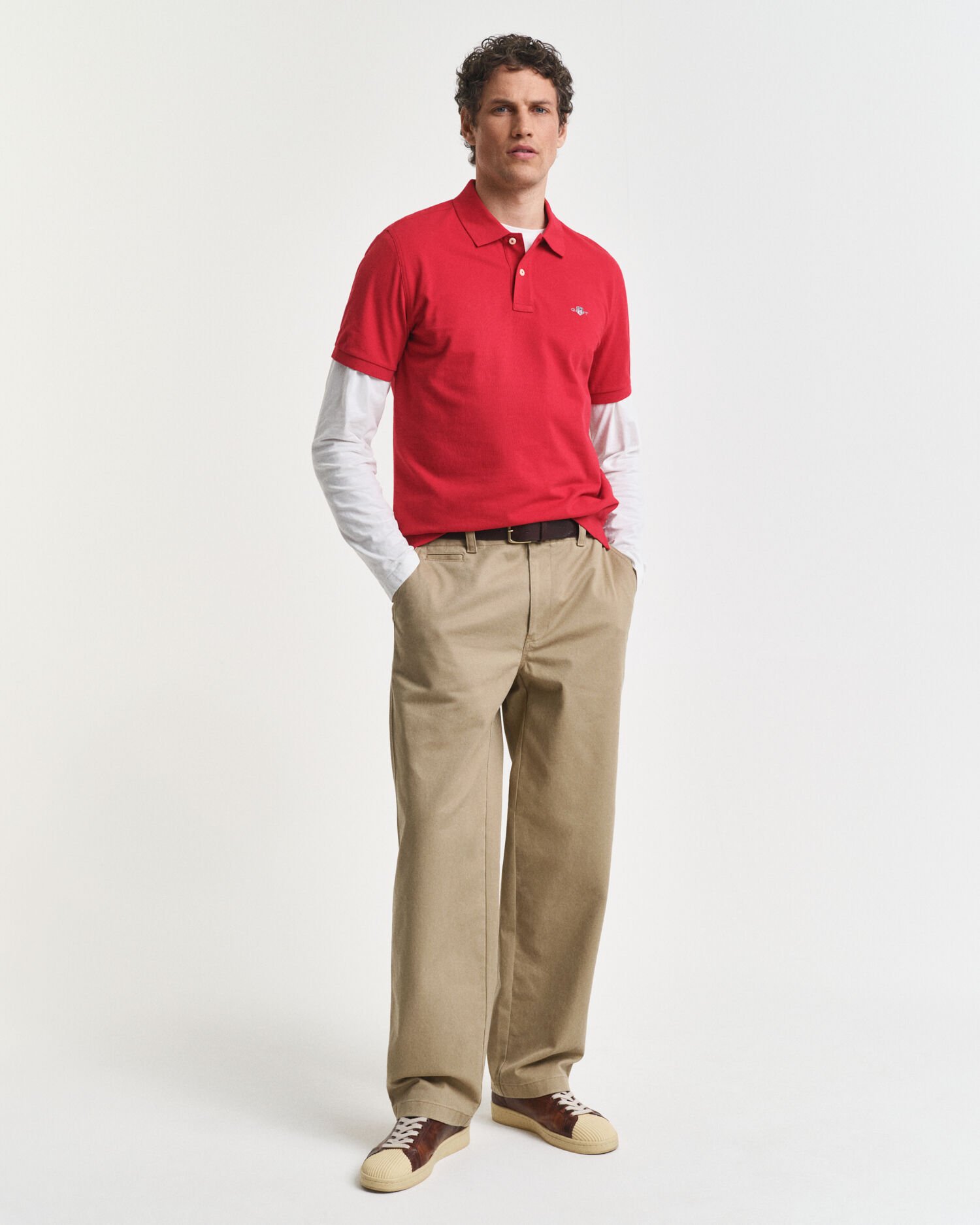 Regular fit Shield pikétröja