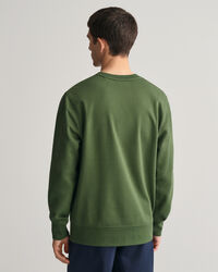 Rundhalsad sweatshirt med tryck