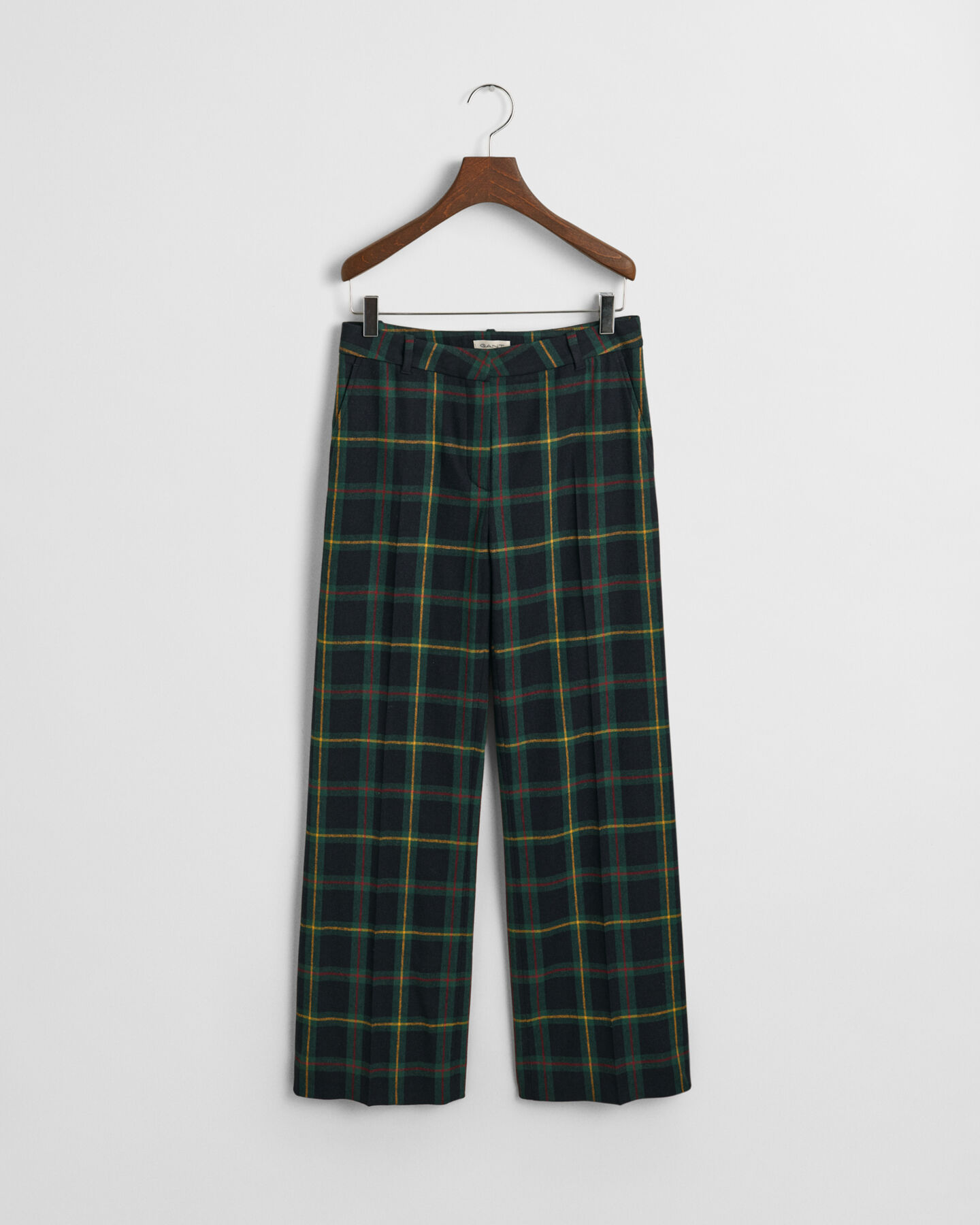 Rutiga kostymbyxor med raka ben