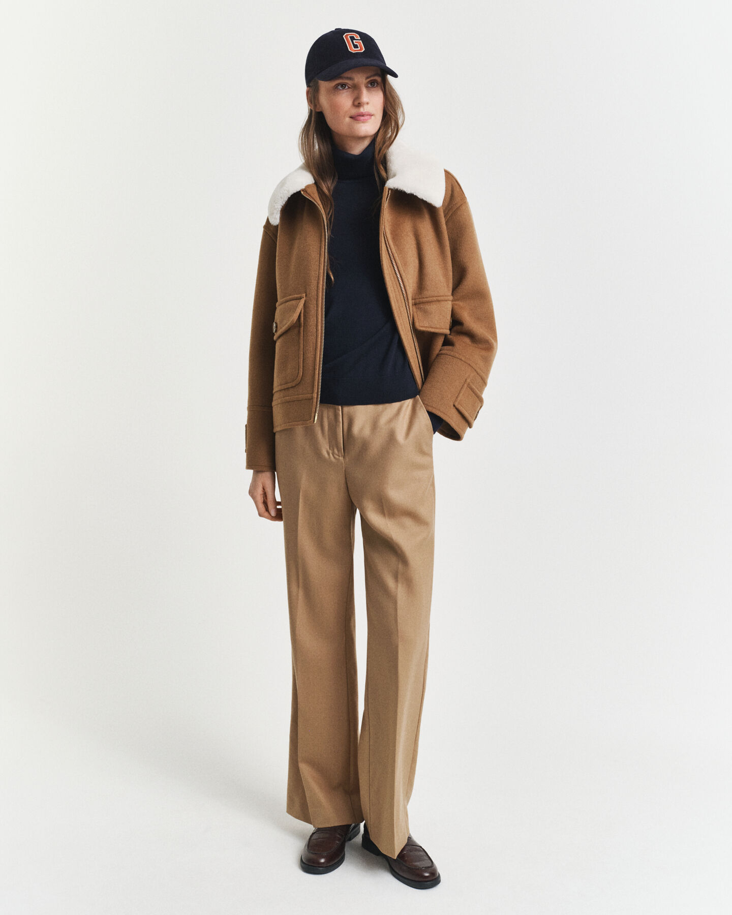 Tröja med polokrage i extra fin merinoull