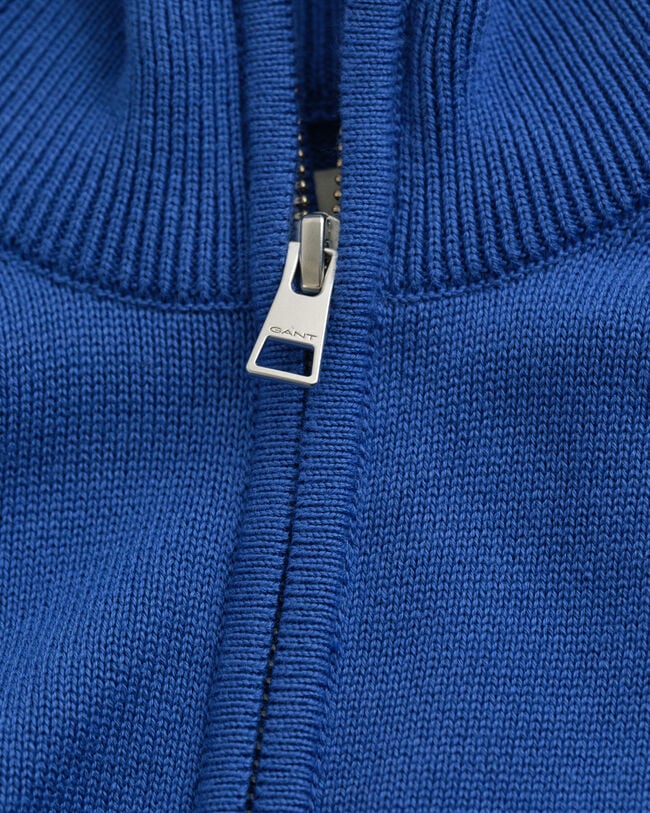 Casual Cotton kofta med dragkedja