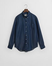 Relaxed fit indigofärgad skjorta