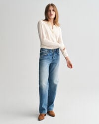 Rigid jeans med raka ben