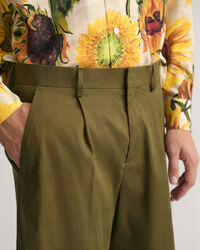 Kostymshorts i bomull och linne