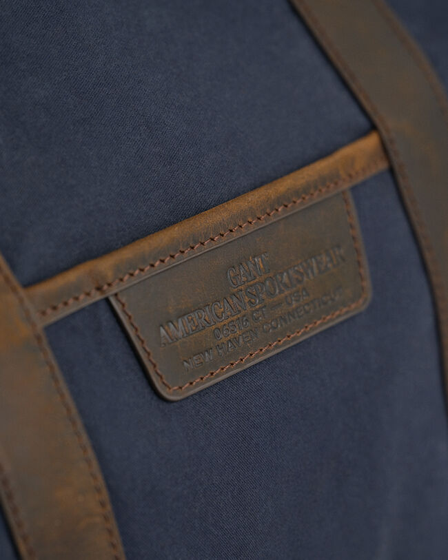 Duffelväska i vaxad bomull