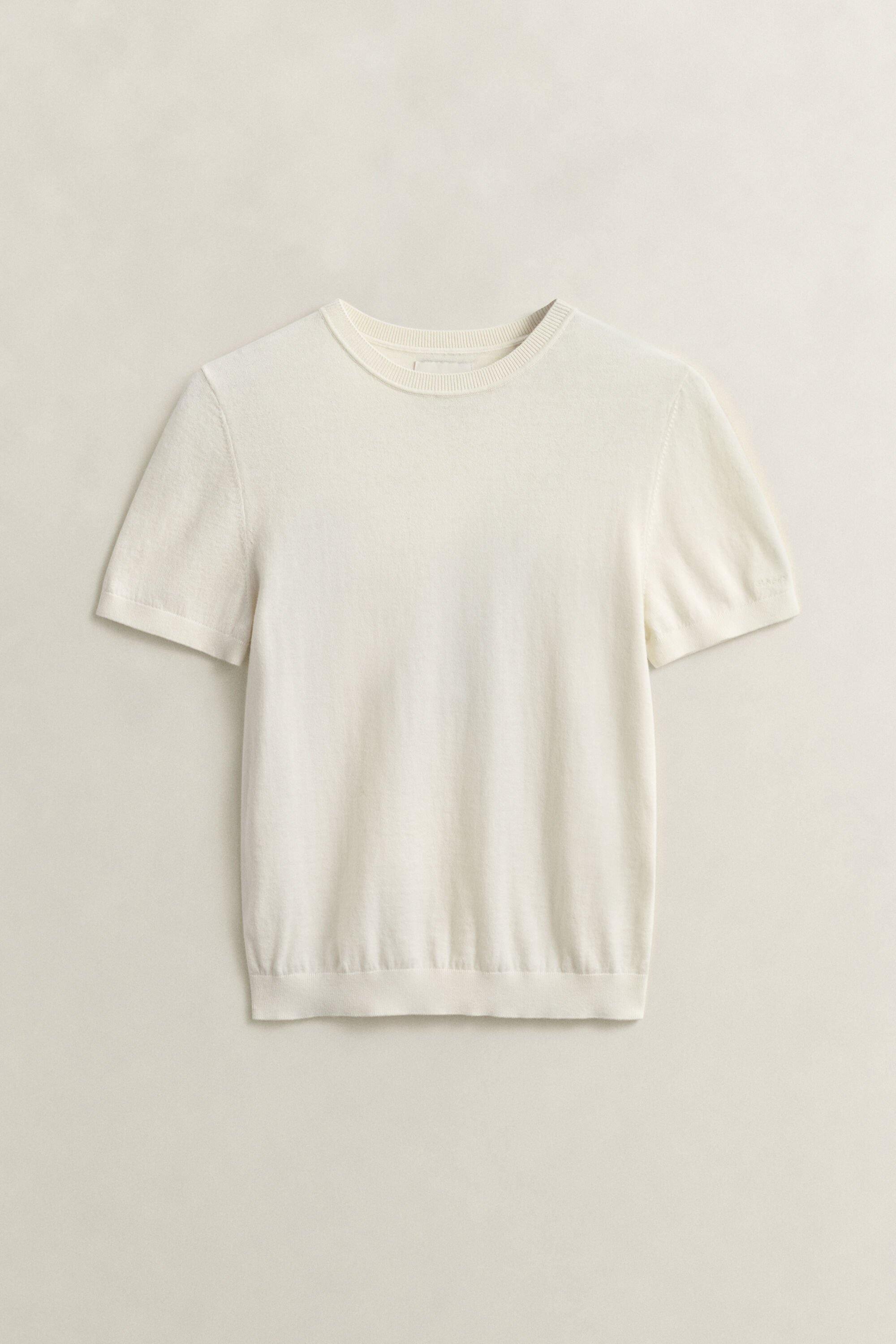 Lätt kortärmad rundhalsad tröja