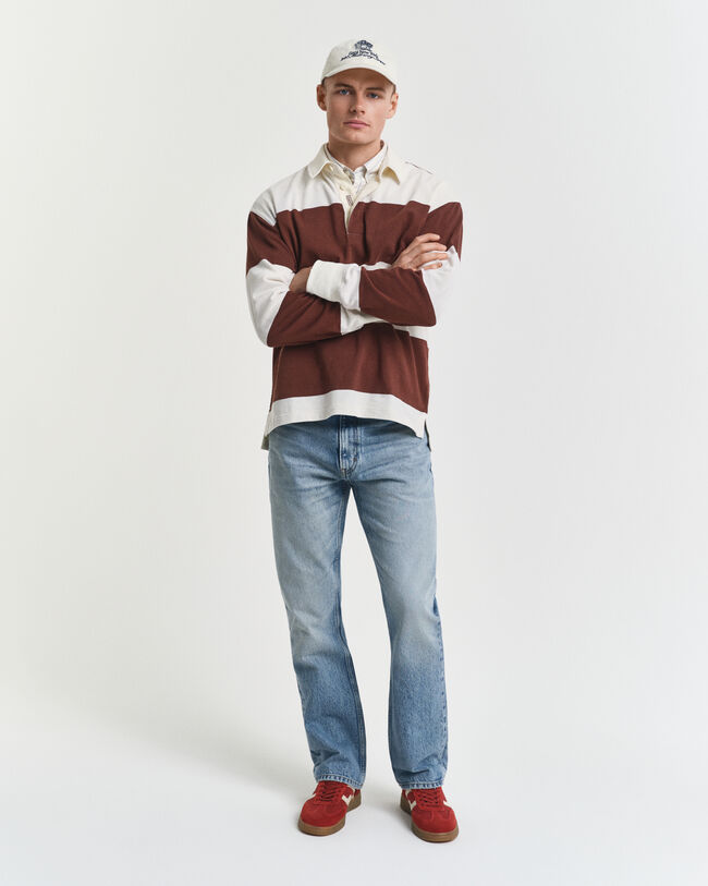 Bootcutjeans i vintagetvätt