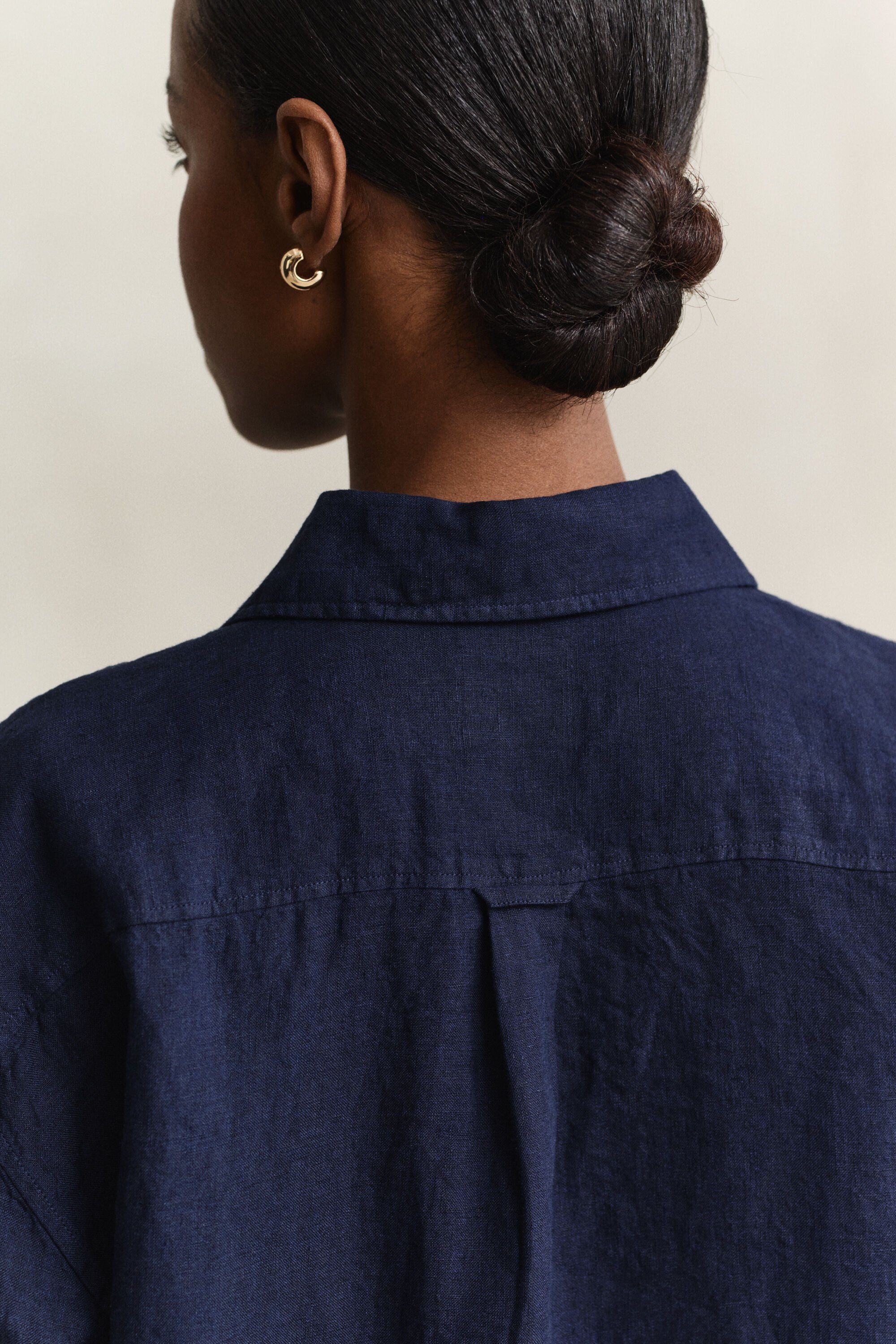 Relaxed fit linneskjorta