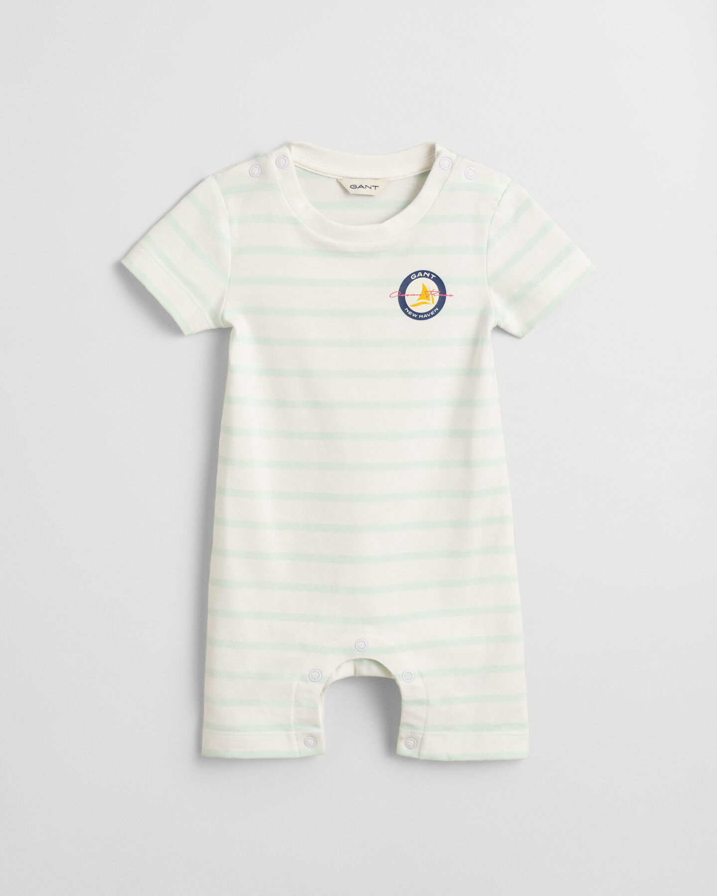 Baby randig sparkdräkt i jersey