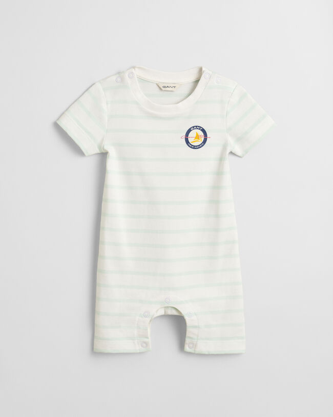 Baby randig sparkdräkt i jersey