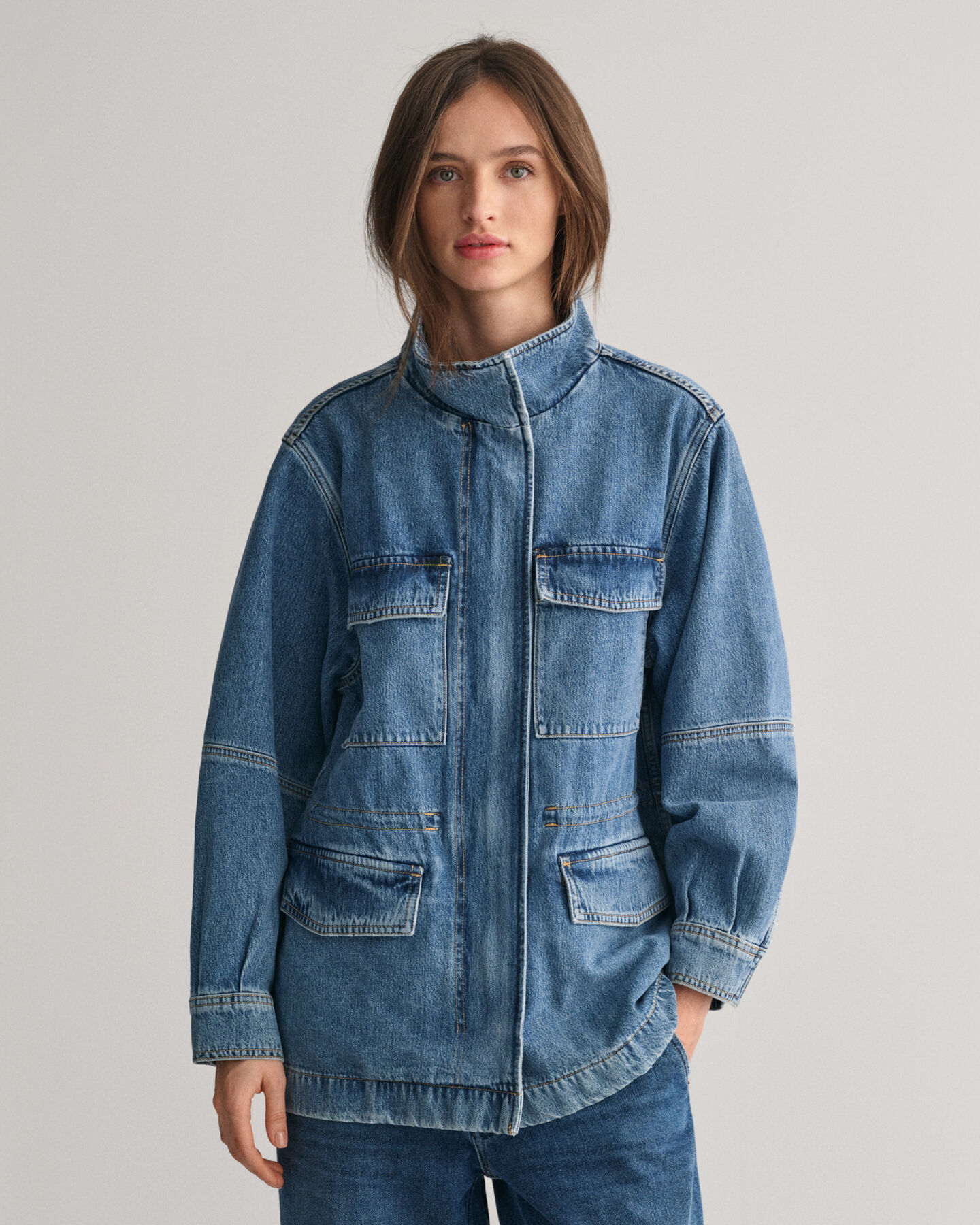F&auml;ltjacka i denim