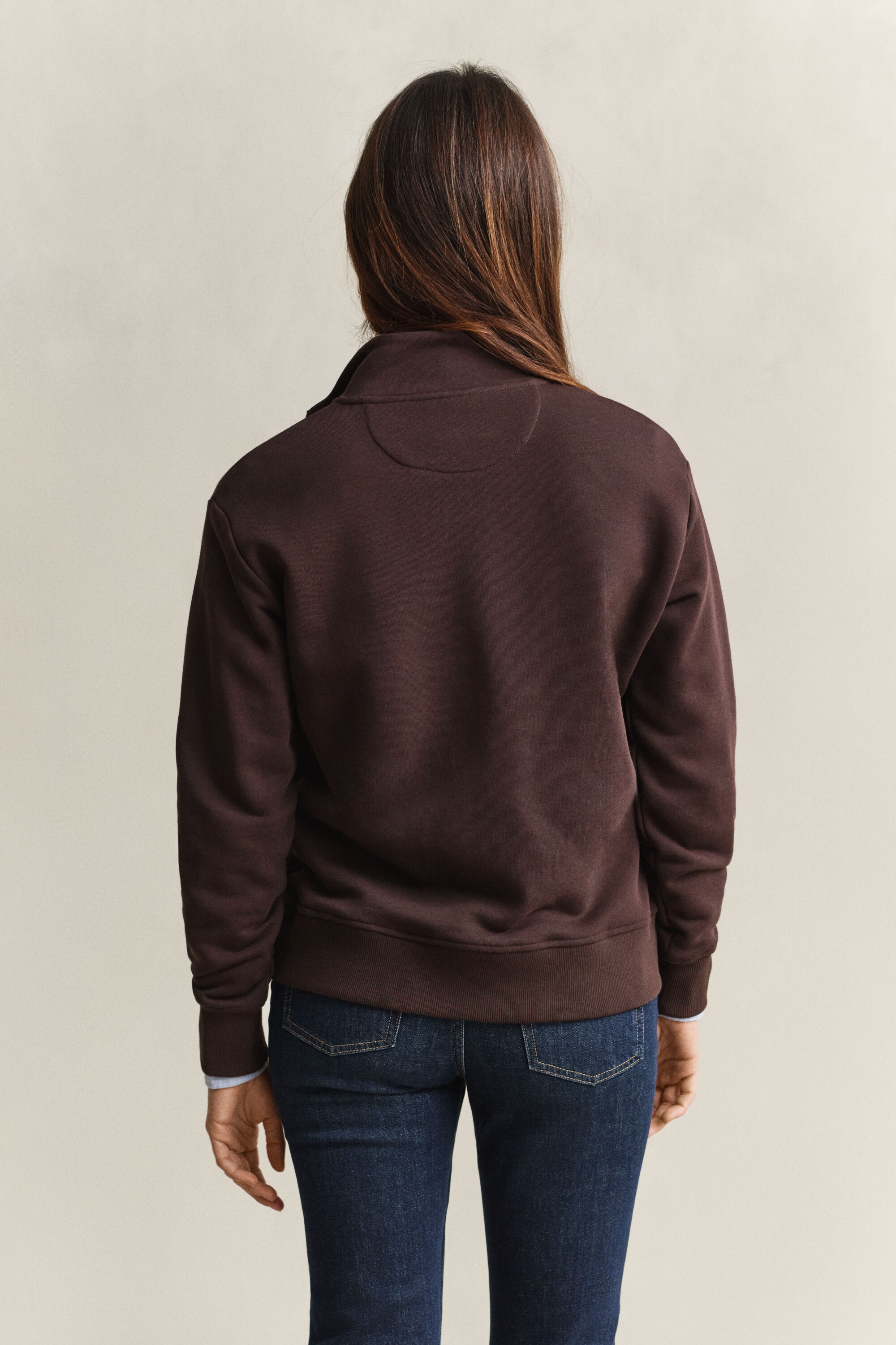 Shield sweatshirt med dragkedja vid halsöppningen