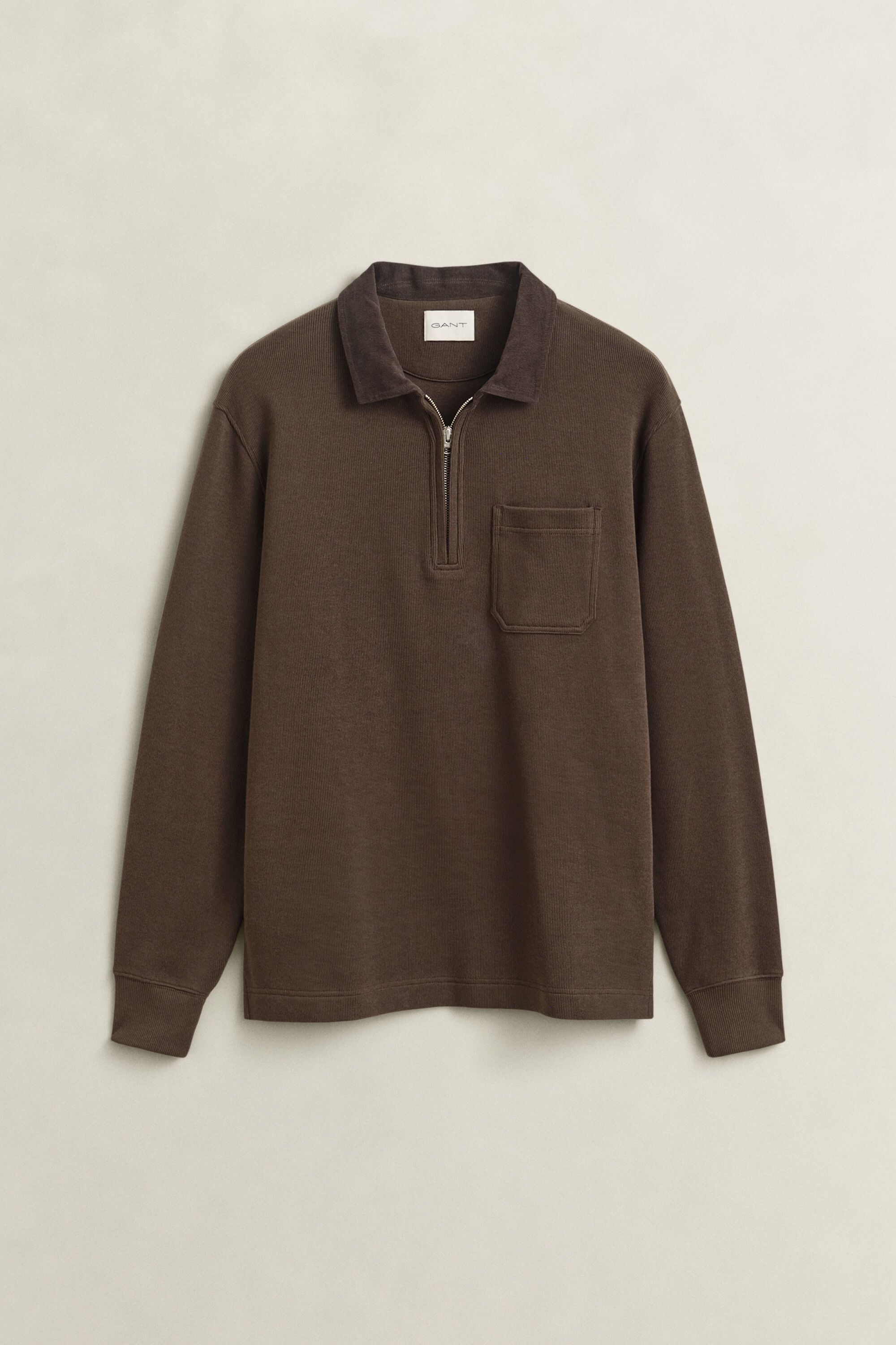 Rugger med half-zip