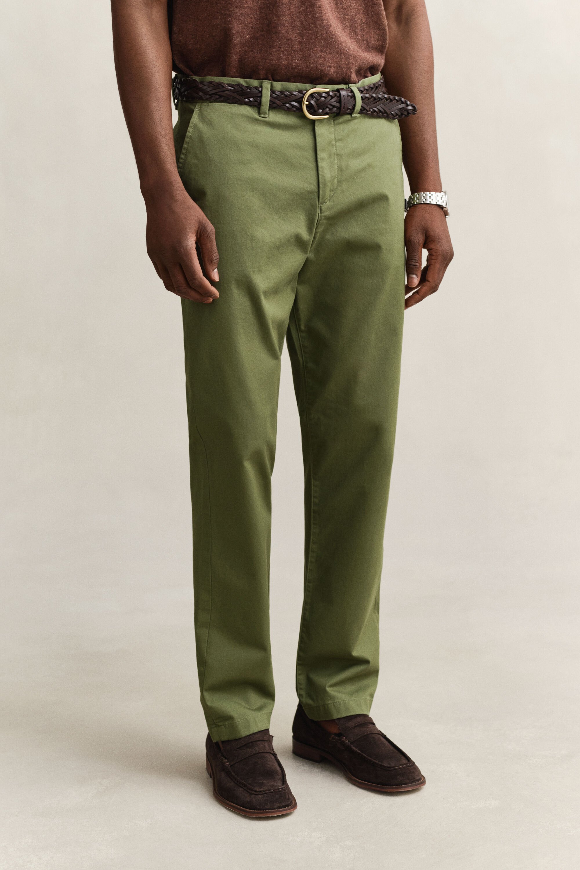 Klassiska chinos med regular fit