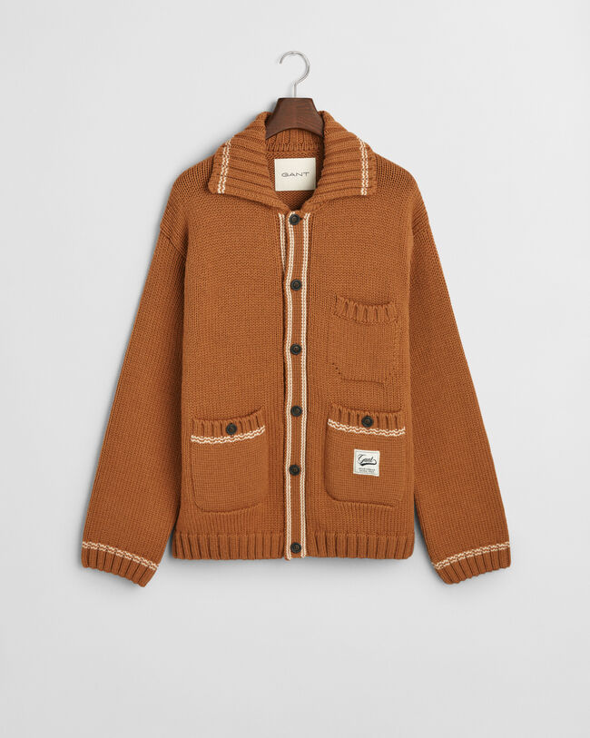 Yllecardigan med knappar