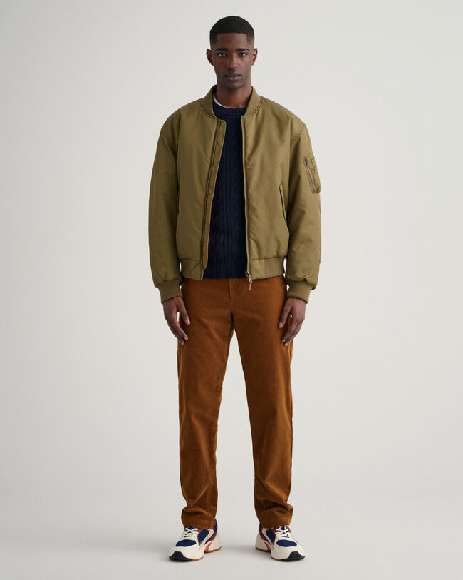 Kabelstickad crew neck ylletr&ouml;ja