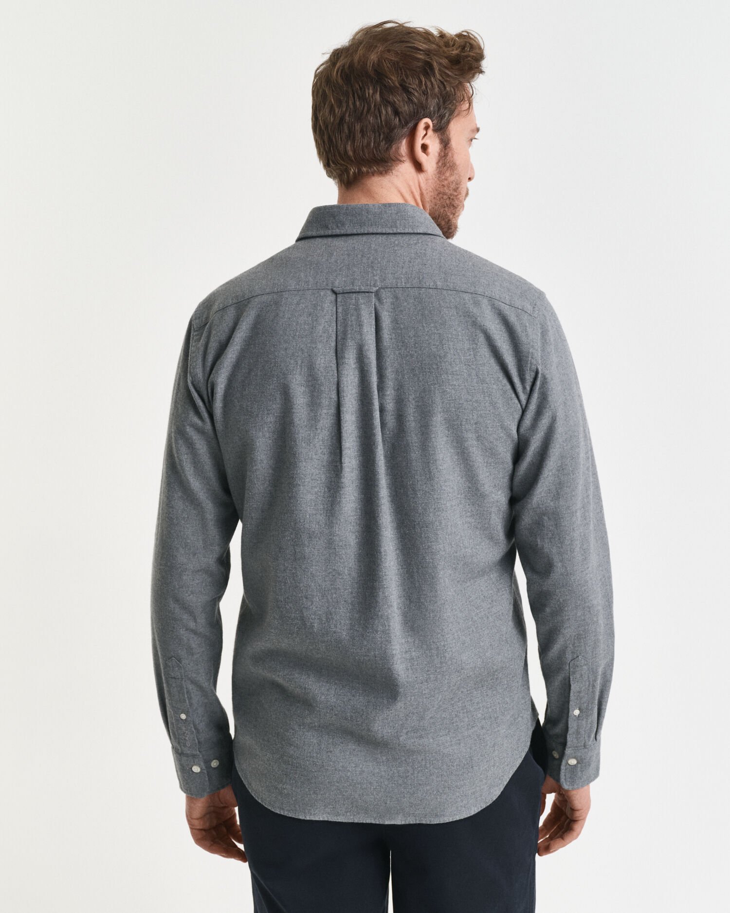 Regular fit melerad flanellskjorta