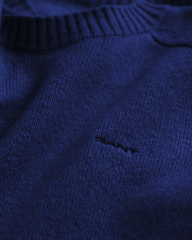 Crew neck ylletröja med sadelaxlar