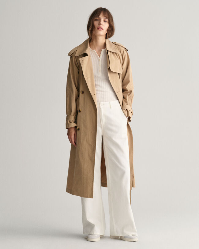 Ribbstickad långärmad farfarströja