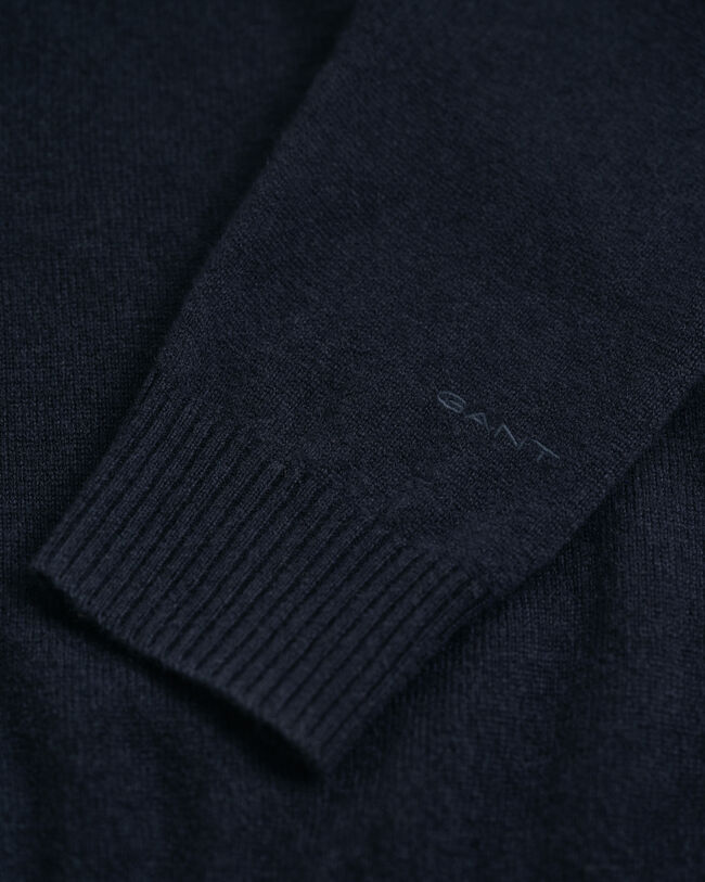 Kashmirtröja med half-zip
