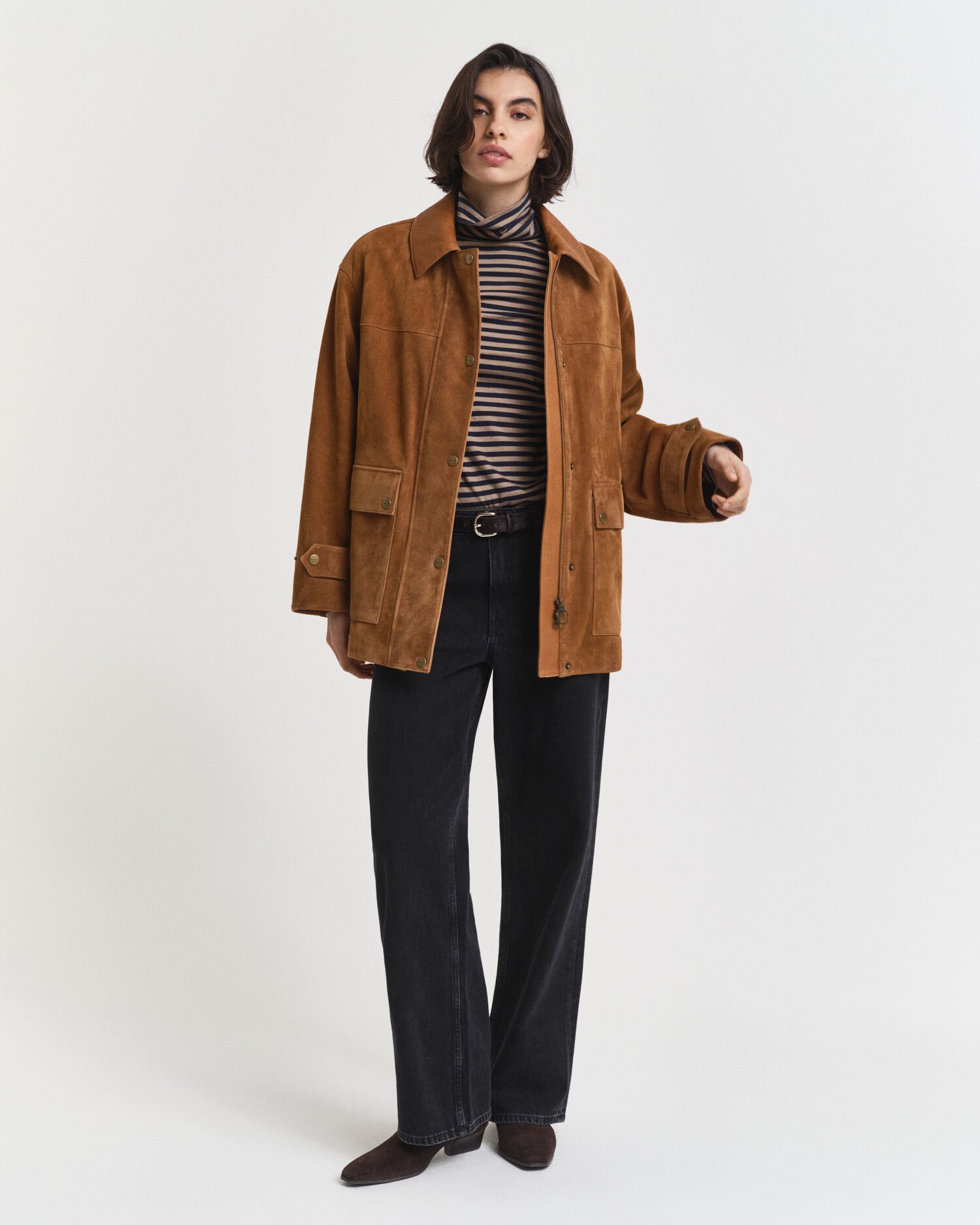 Tunn randig polotopp i bomull