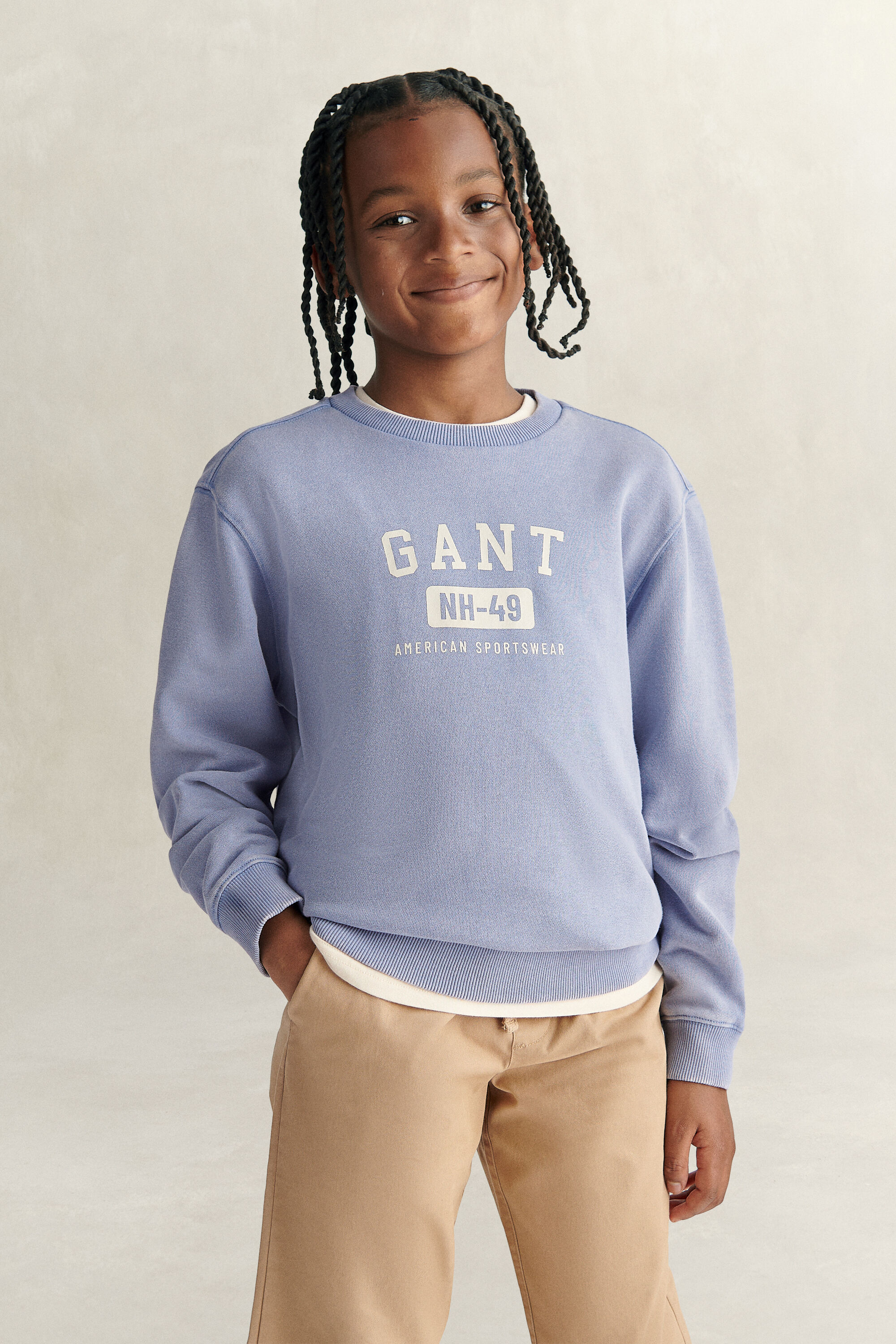 Teen Boys tvättad sweatshirt