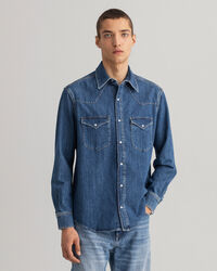 Relaxed fit Western denimskjorta