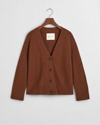 V-ringad kofta med fiskbensm&ouml;nster