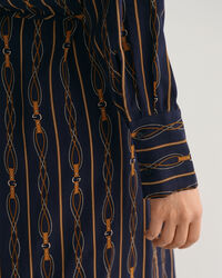 Regular fit randig omlottklänning