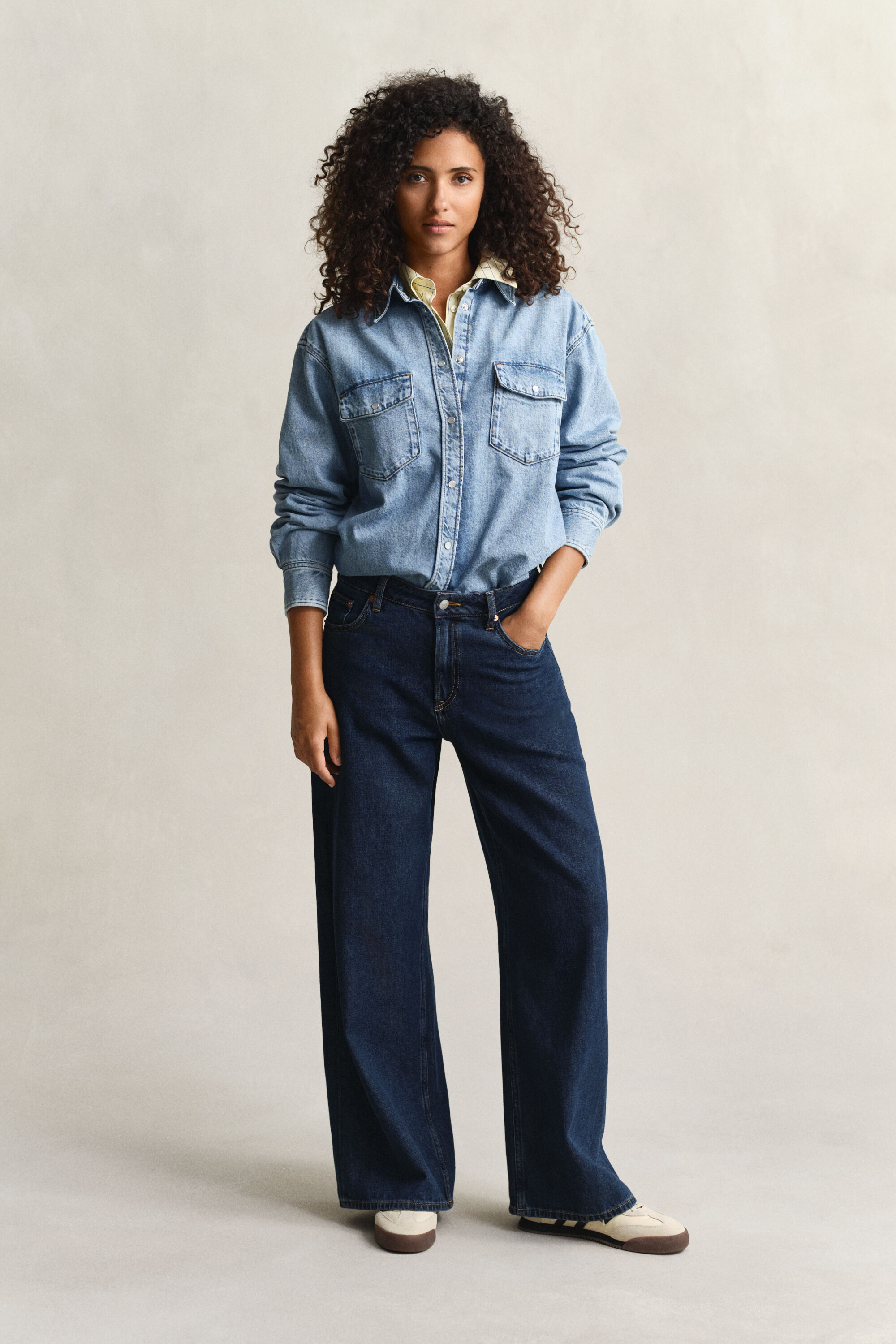 Relaxed fit denimskjorta