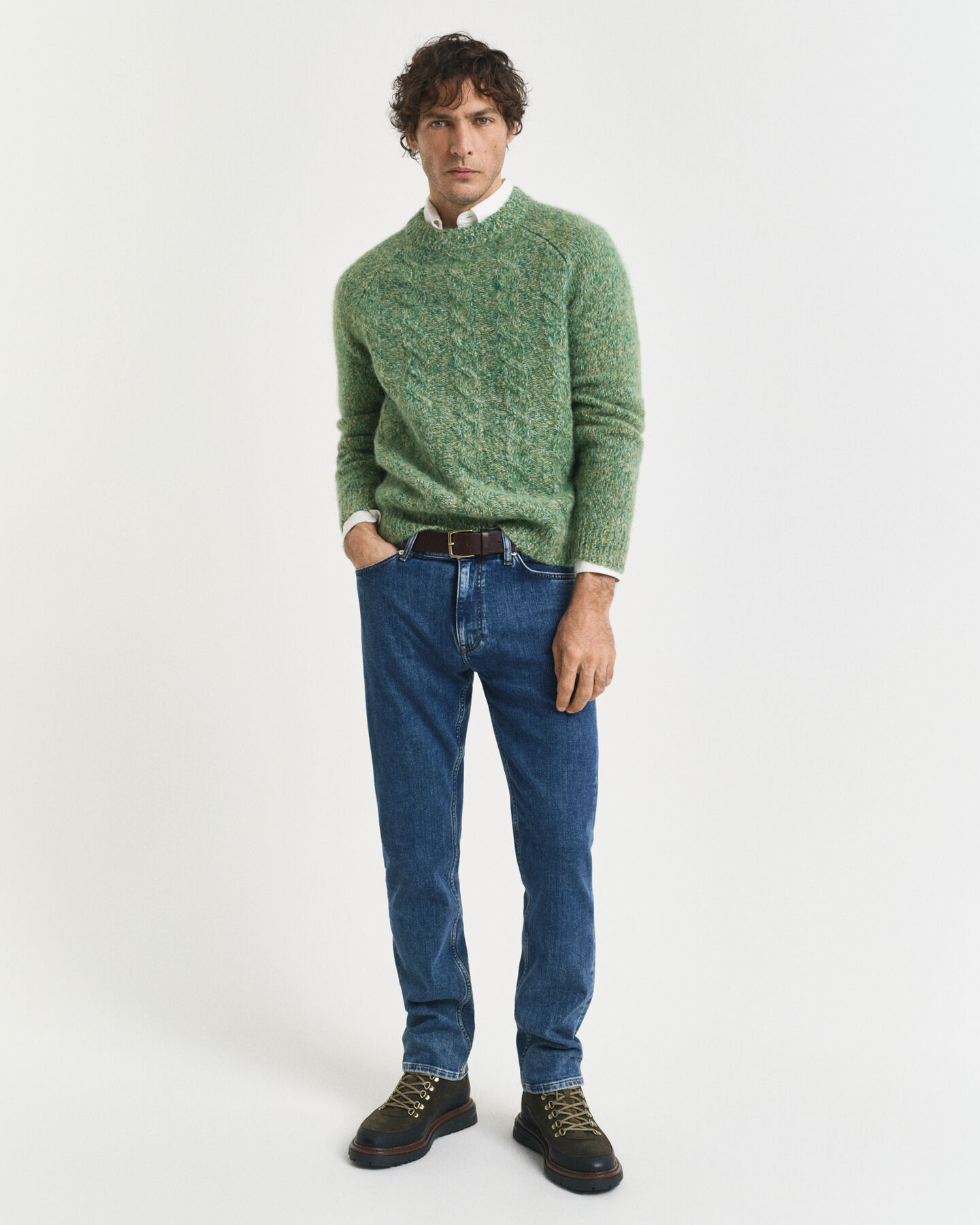 Regular fit jeans i stilren tvätt