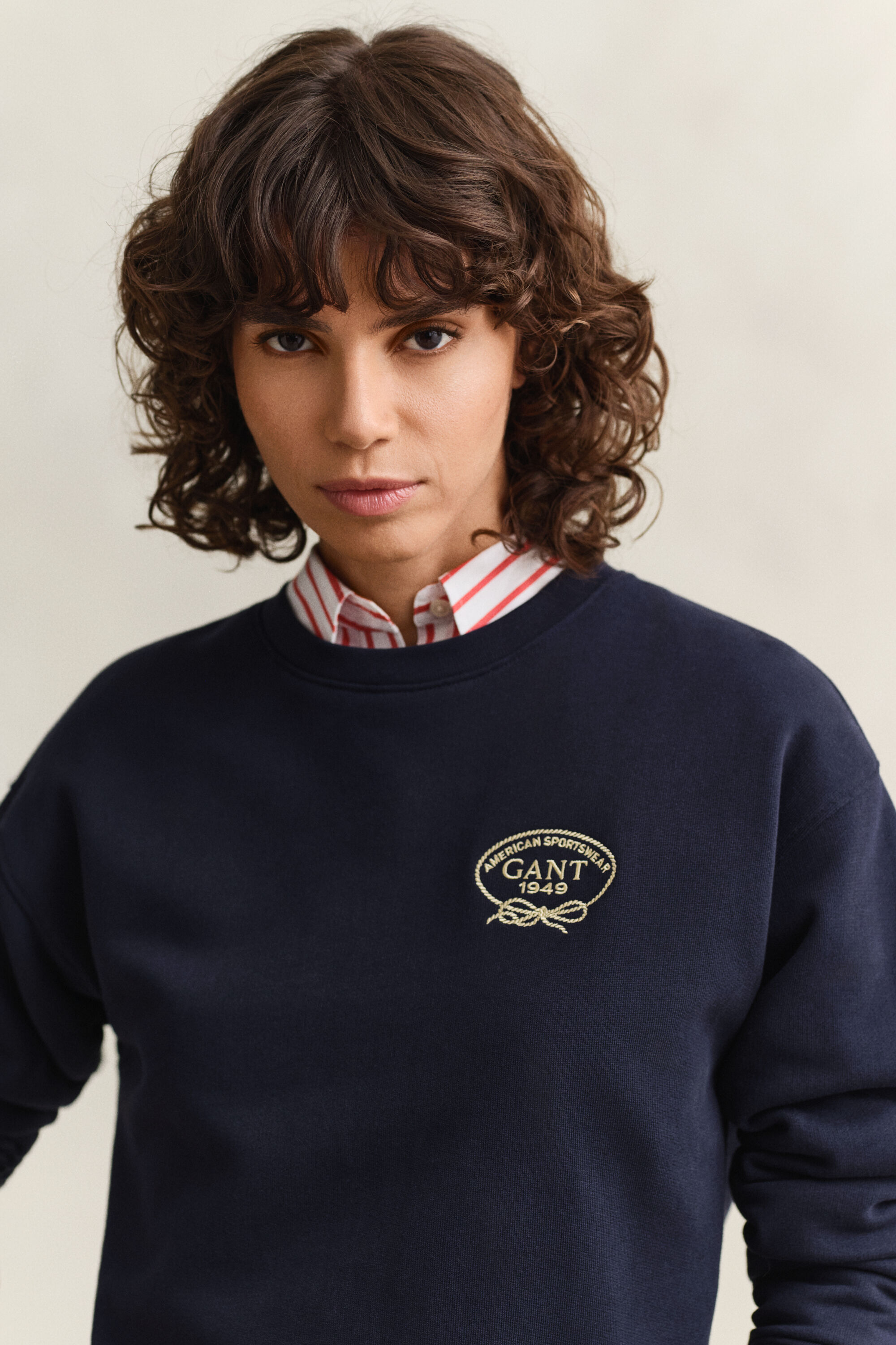 Sweatshirt med repmotiv