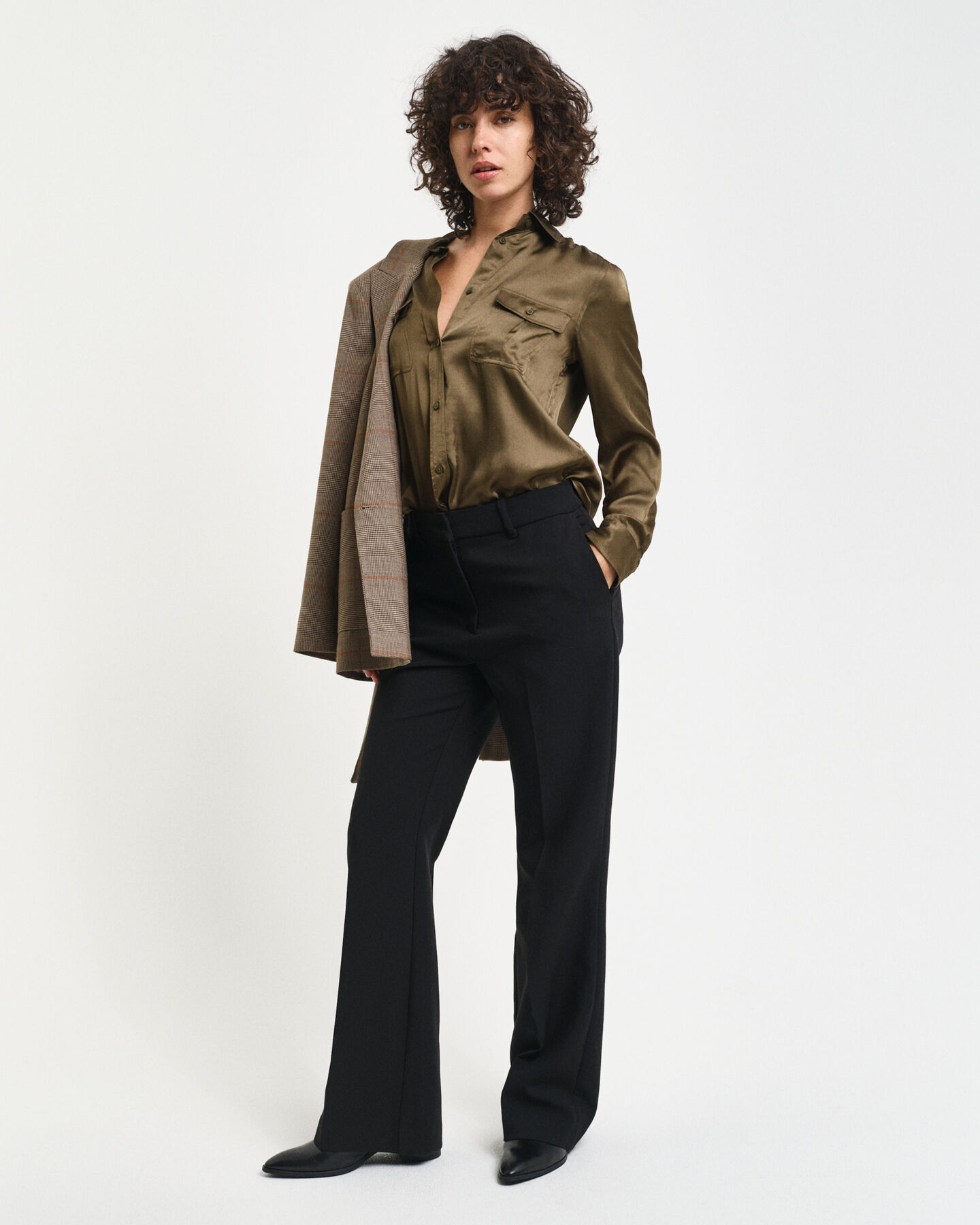 Regular fit skjorta med fickor